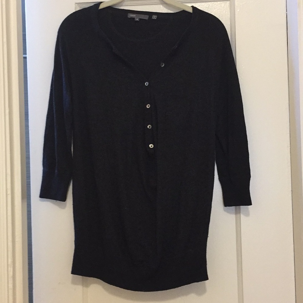 Vince cashmere blend 3/4 sleeve sweater